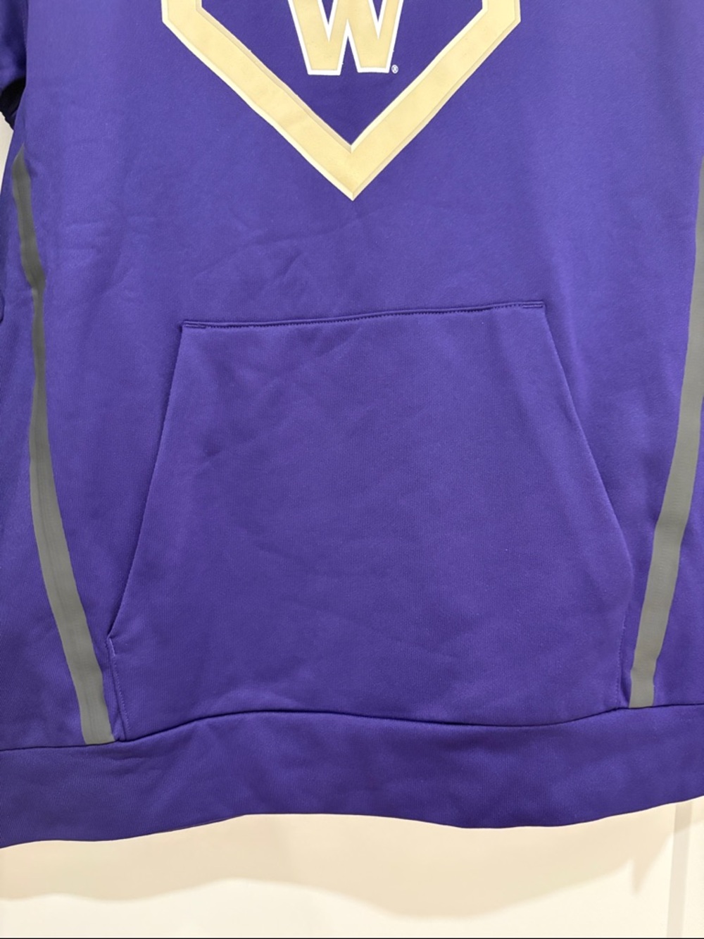 NWT [adidas] Washington Huskies NCAA Long-Sleeve Hooded Hoodie Sweatshirt Mens M - Picture 6 of 11